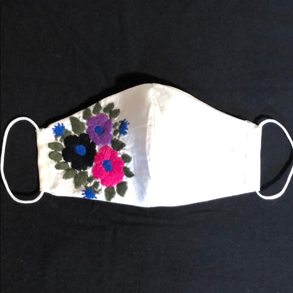 NWOT handmade embroidered face mask